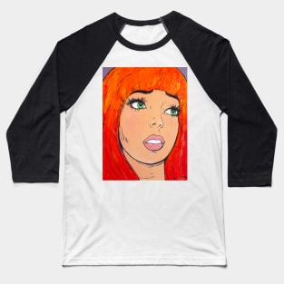 Redhair Girl Baseball T-Shirt